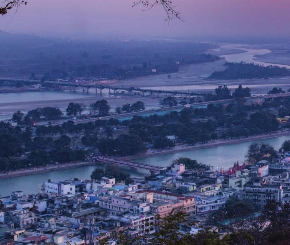 Antriksh NRI City, Haridwar — Haridwar and the Ganges near the site